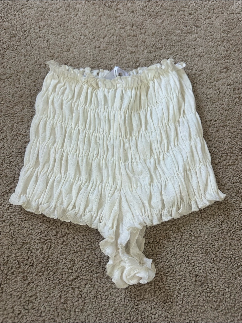 Urban Outfitters Cream Smocked Women’s Shorts